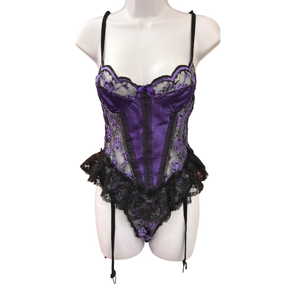 Vintage 90s Midnight Hour Bodysuit Gothic Whimsigoth Dark Romance Whimsigoth